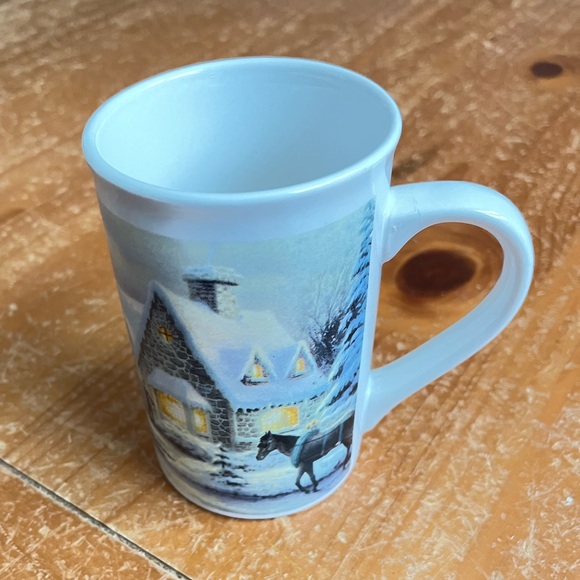 THOMAS KINKADE MEMORIES OF CHRISTMAS TALL MUG - Picture 1 of 3